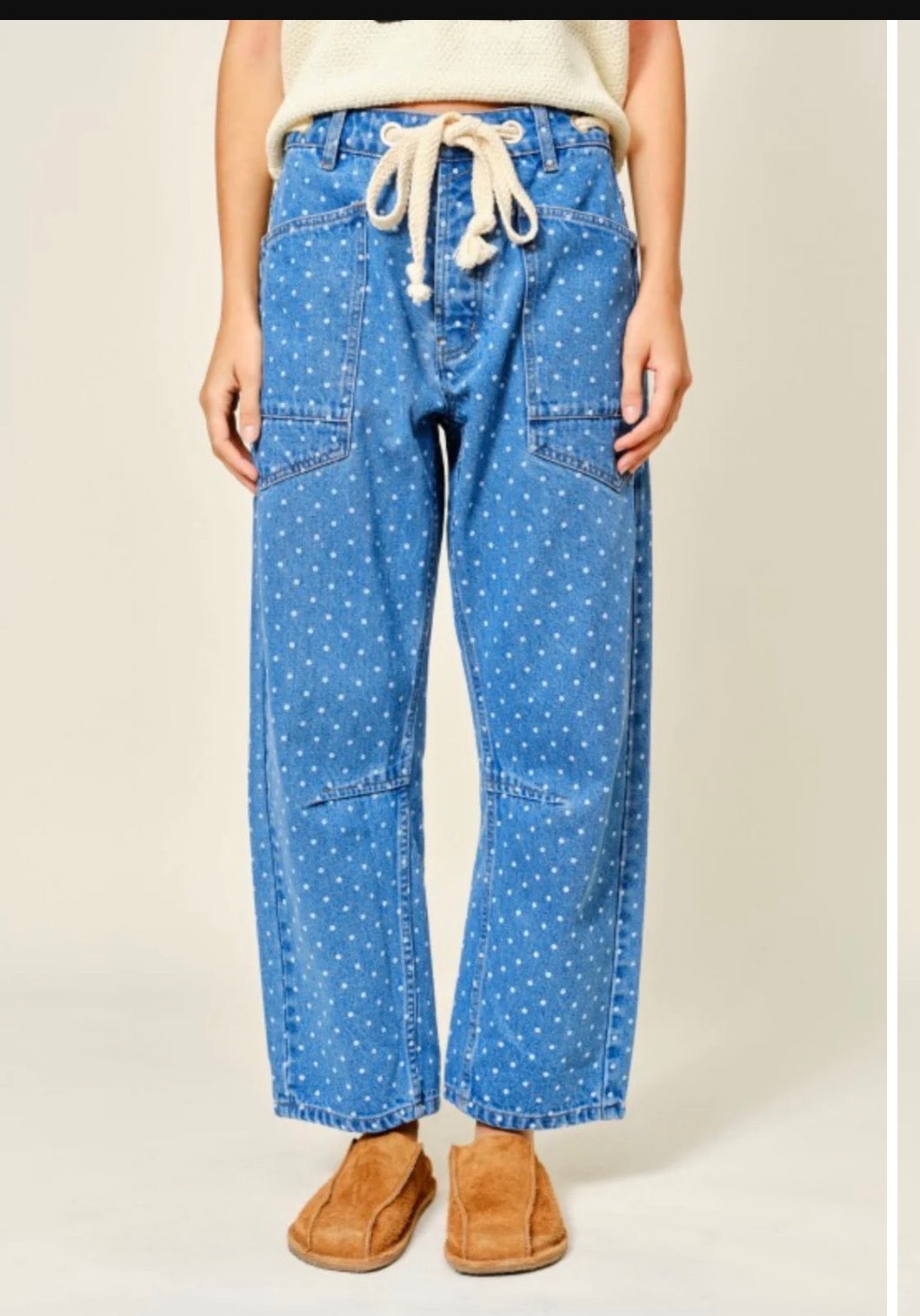 Polka denim