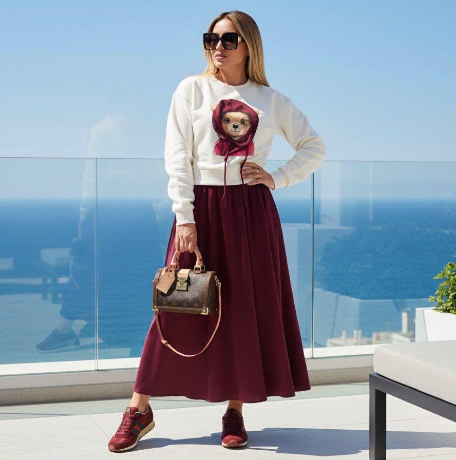 silk skirt