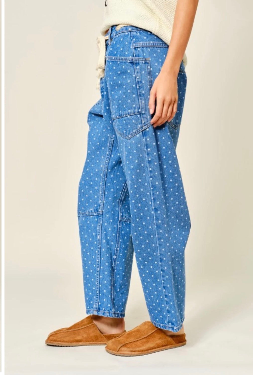 Polka denim