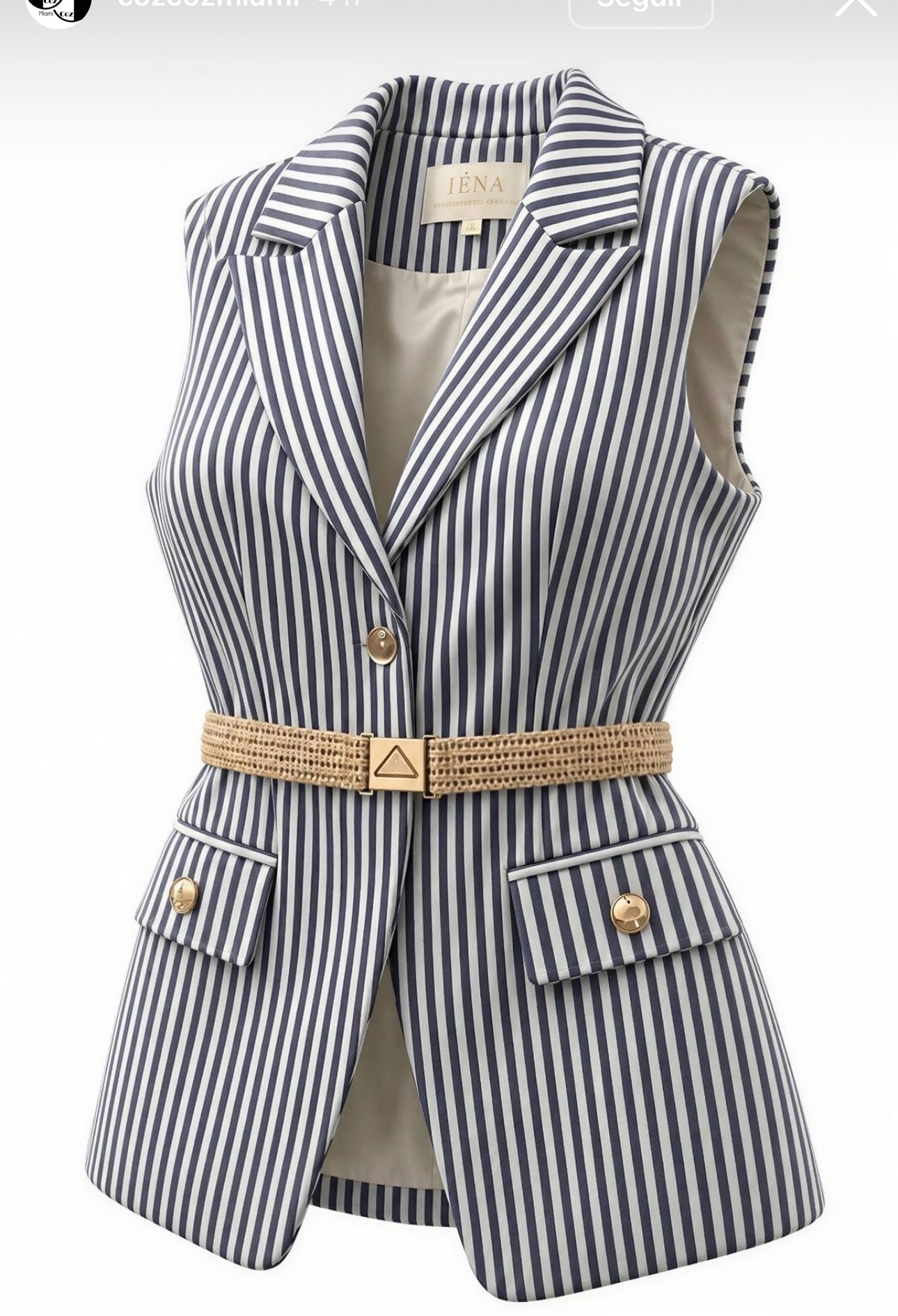 VEST WITH BELT