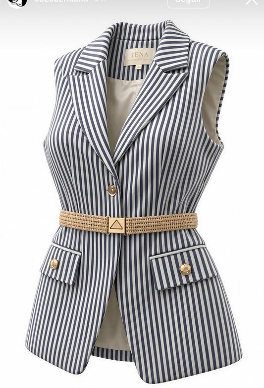 VEST WITH BELT