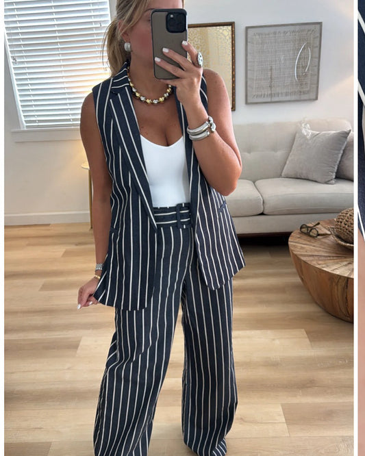 Stripes Denim Set